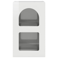 Comodino 2 pz-Set di 2 Tavolino da notte Bianco Lucido 29.5 x 35 x 50 cm