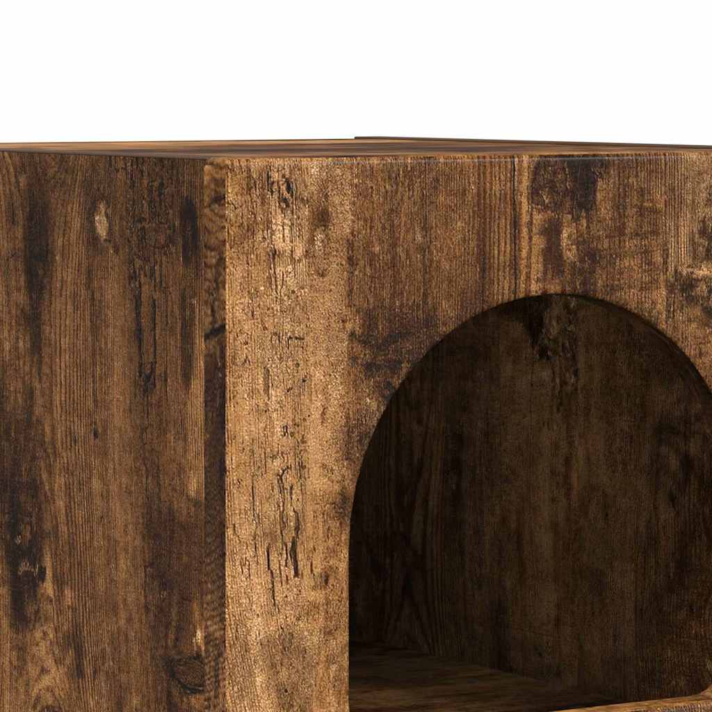 Comodino 2 pcs Rovere fumé 29.5 x 35 x 50 cm Legno multistrato 891235