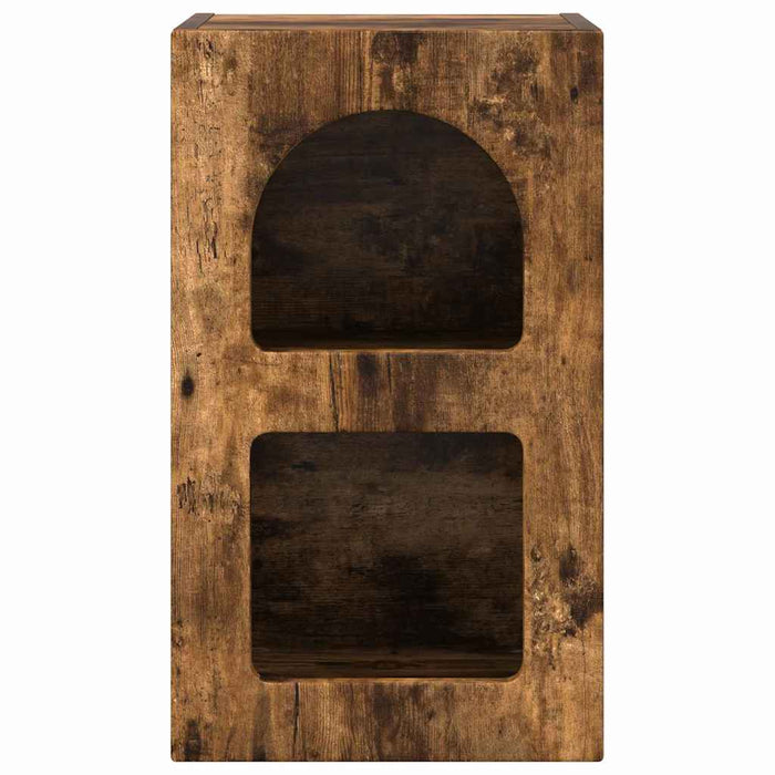 Comodino 2 pcs Rovere fumé 29.5 x 35 x 50 cm Legno multistrato 891235