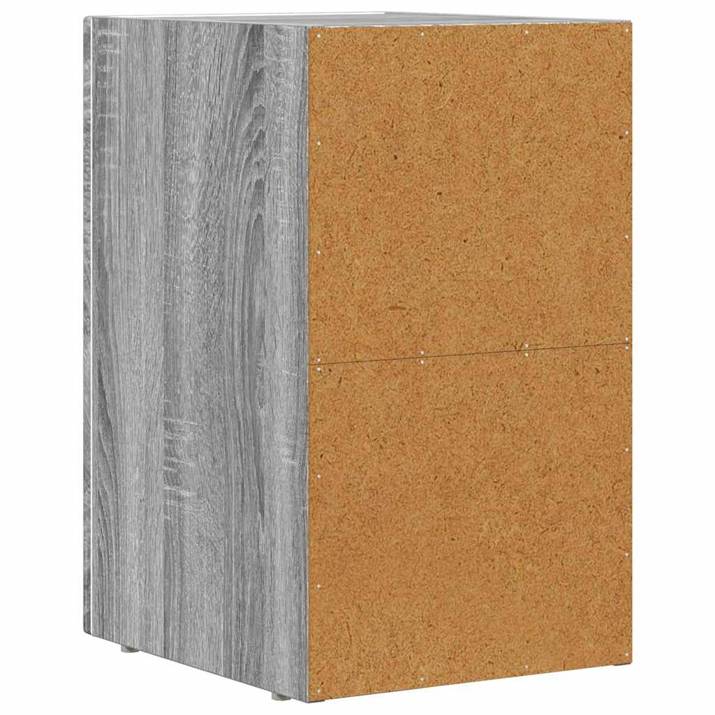 Comodino Grigio Sonoma 29.5 x 35 x 50 cm Legno multistrato 891236