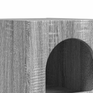 Comodino 2 pz-Set di 2 Tavolino da notte Grigio Sonoma 29.5 x 35 x 50 cm