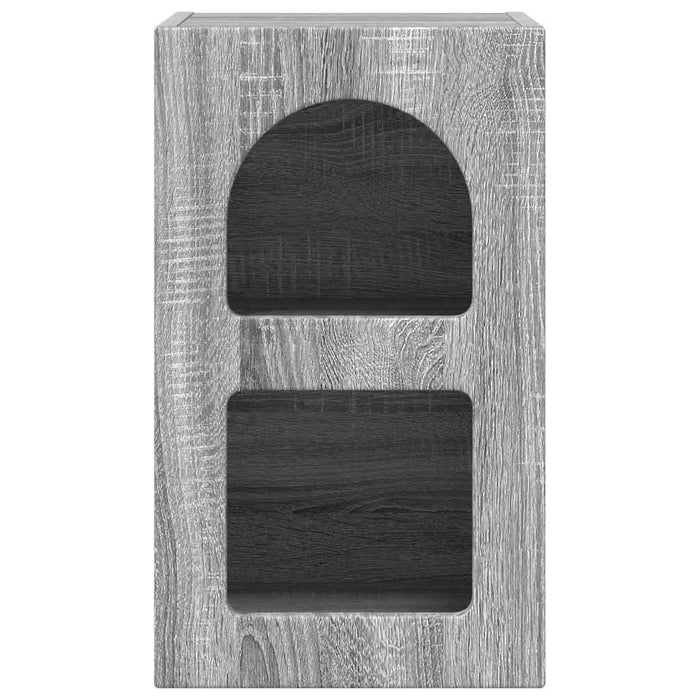 Comodino 2 pz-Set di 2 Tavolino da notte Grigio Sonoma 29.5 x 35 x 50 cm