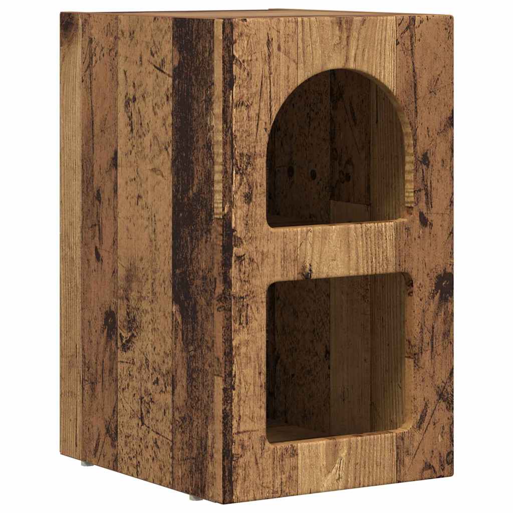 Comodino 2 pz-Set di 2 Tavolino da notte Legno vecchio 29.5 x 35 x 50 cm
