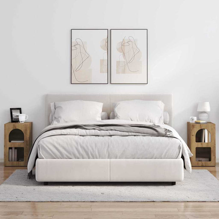 Comodino 2 pcs Rovere artigianale 29.5 x 35 x 50 cm 891243