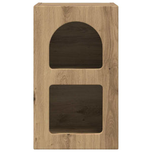 Comodino 2 pz-Set di 2 Tavolino da notte Rovere artigianale 29.5 x 35 x 50 cm