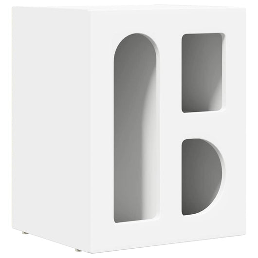 Comodino Bianco 40 x 35 x 50 cm Legno multistrato 891244