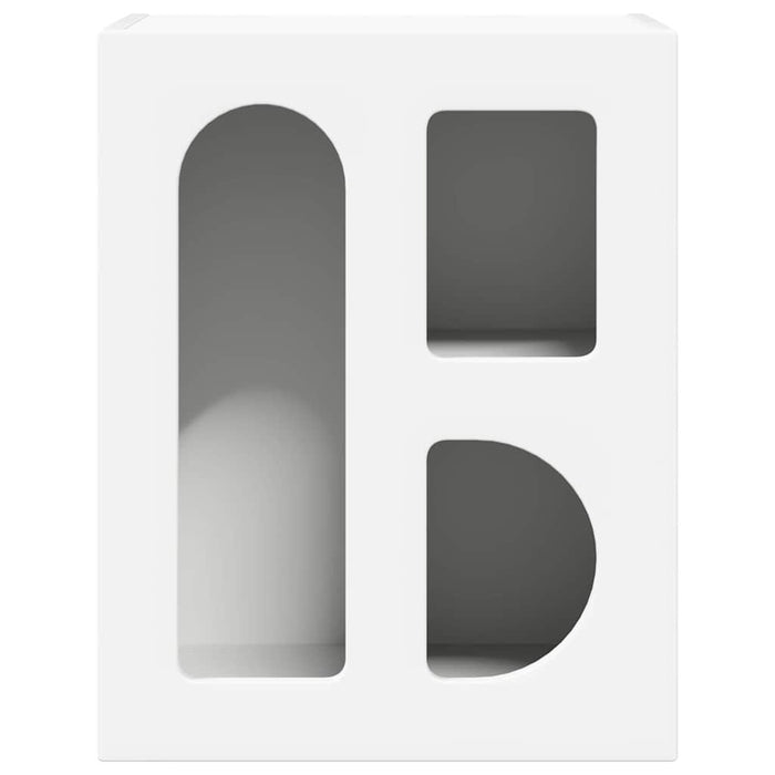 Comodino Bianco 40 x 35 x 50 cm Legno multistrato 891244