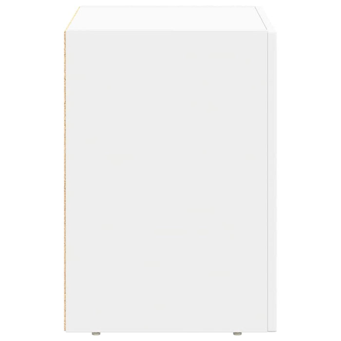 Comodino Bianco 40 x 35 x 50 cm Legno multistrato 891244