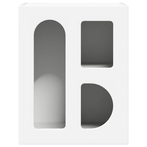 Comodino 2 pz-Set di 2 Tavolino da notte Bianco 40 x 35 x 50 cm Legno multistrato