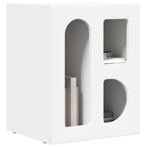 Comodino 2 pz-Set di 2 Tavolino da notte Bianco 40 x 35 x 50 cm Legno multistrato