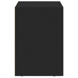 Comodino Nero 40 x 35 x 50 cm Legno multistrato 891246