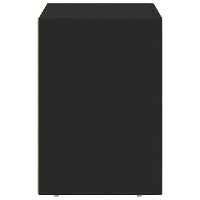 Comodino Nero 40 x 35 x 50 cm Legno multistrato 891246