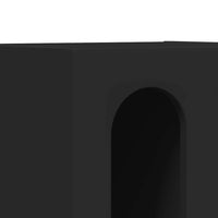 Comodino 2 pz-Set di 2 Tavolino da notte Nero 40 x 35 x 50 cm Legno multistrato