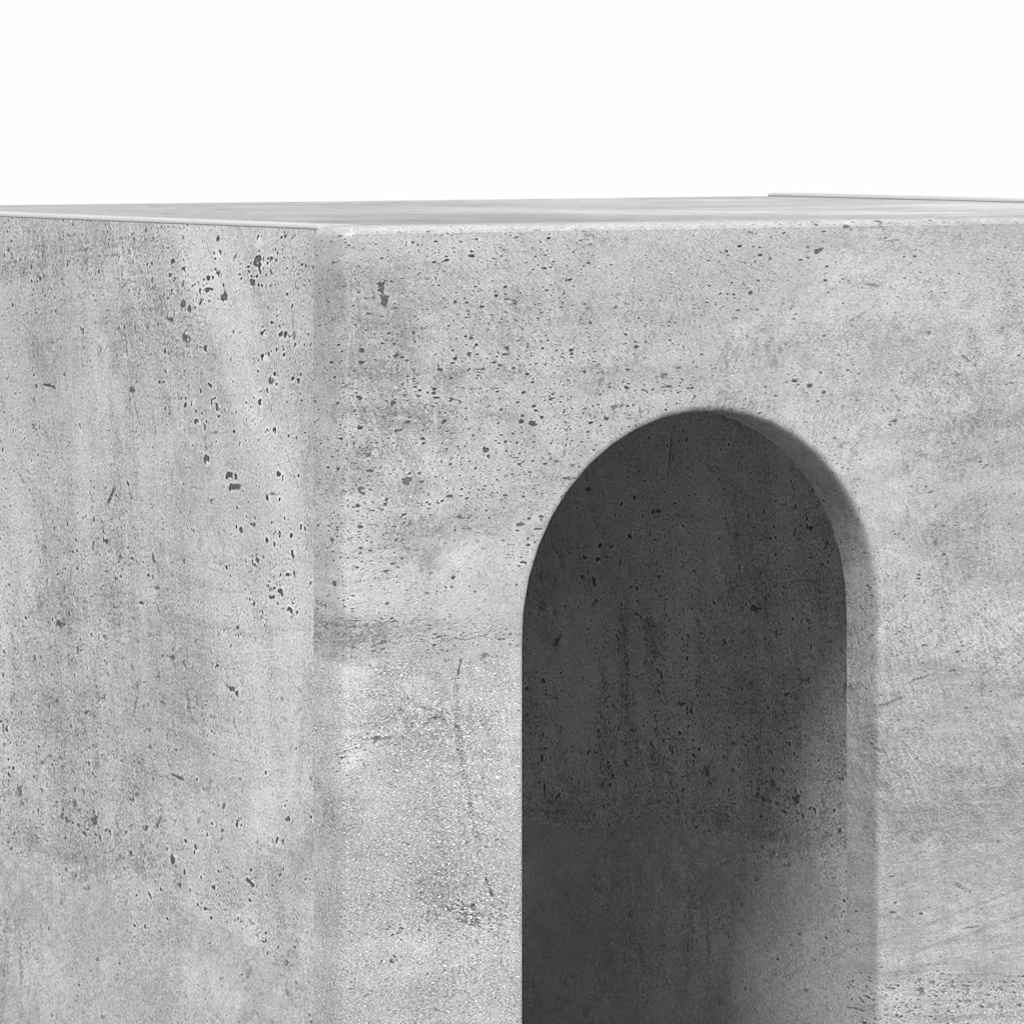 Comodino 2 pcs Grigio cemento 40 x 35 x 50 cm Legno multistrato 891251