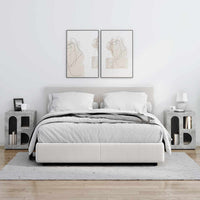 Comodino 2 pcs Grigio cemento 40 x 35 x 50 cm Legno multistrato 891251