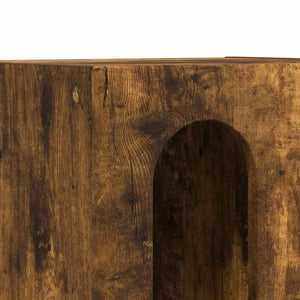 Comodino-Tavolino da notte Rovere fum¨¦ 40 x 35 x 50 cm Legno multistrato