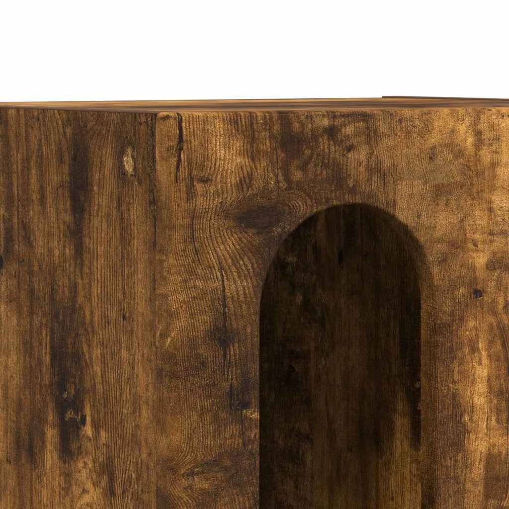 Comodino 2 pz-Set di 2 Tavolino da notte Rovere fum¨¦ 40 x 35 x 50 cm Legno multistrato