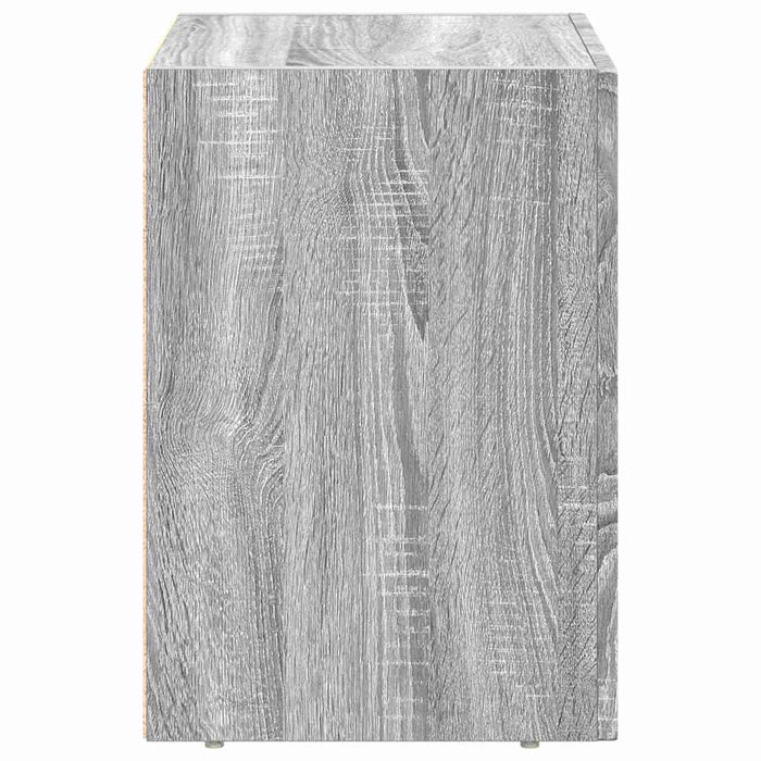 Comodino Grigio Sonoma 40 x 35 x 50 cm Legno multistrato 891256