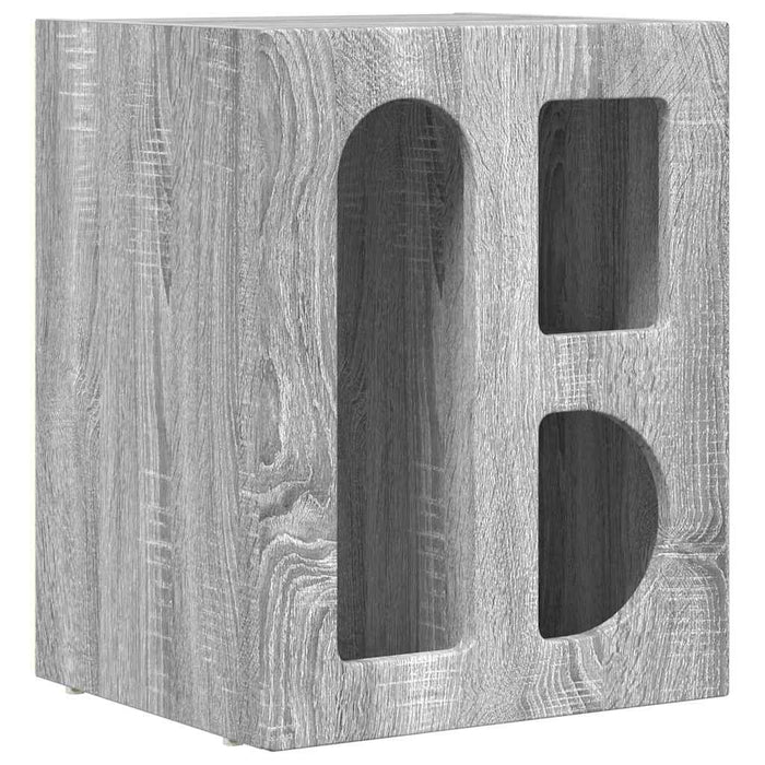 Comodino 2 pz-Set di 2 Tavolino da notte Grigio Sonoma 40 x 35 x 50 cm Legno multistrato
