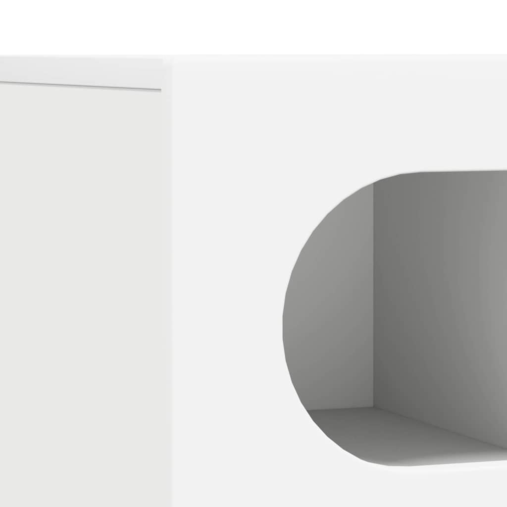 Mobile TV-Credenza TV-Console TV Bianco 100 x 35 x 40 cm Legno multistrato