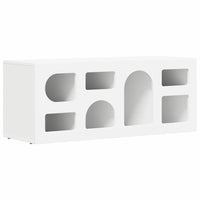 Mobile TV-Credenza TV-Console TV Bianco 100 x 35 x 40 cm Legno multistrato