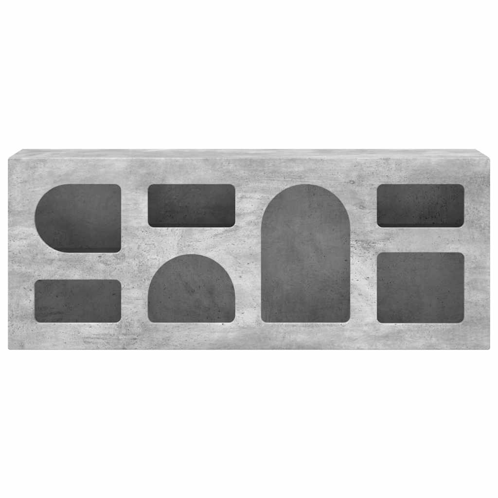 Mobile TV-Credenza TV-Console TV Grigio cemento 100 x 35 x 40 cm Legno multistrato