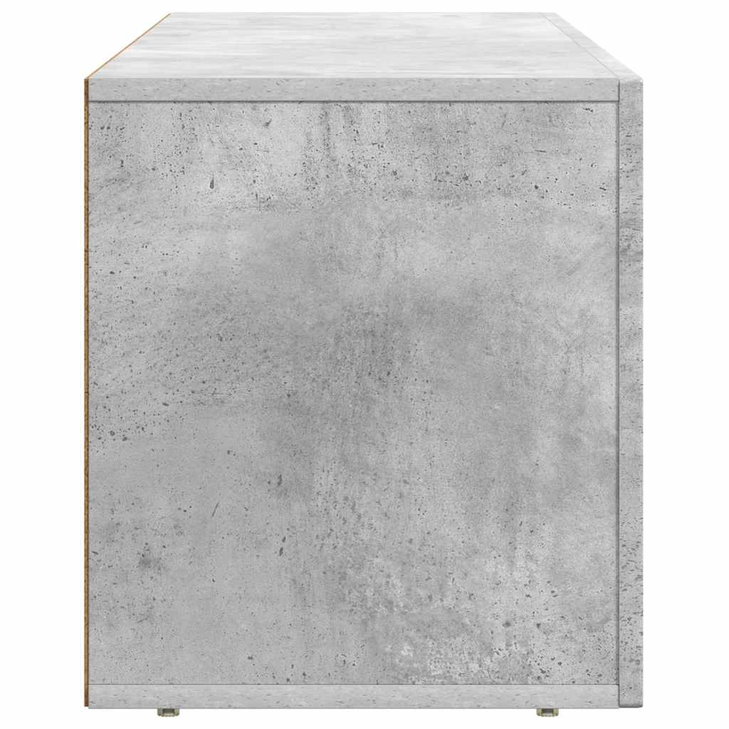Mobile TV-Credenza TV-Console TV Grigio cemento 100 x 35 x 40 cm Legno multistrato