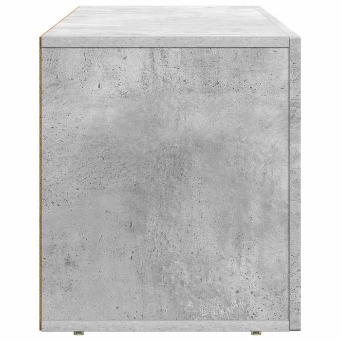 Mobile TV-Credenza TV-Console TV Grigio cemento 100 x 35 x 40 cm Legno multistrato