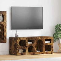 Mobile TV-Credenza per TV-Console TV Rovere fum¨¦ 100 x 35 x 40 cm Legno multistrato