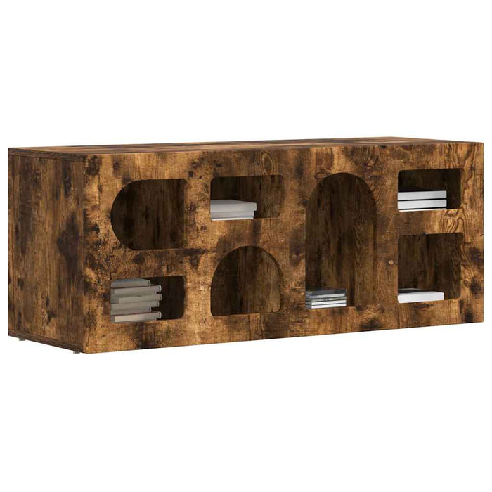 Mobile TV-Credenza per TV-Console TV Rovere fum¨¦ 100 x 35 x 40 cm Legno multistrato