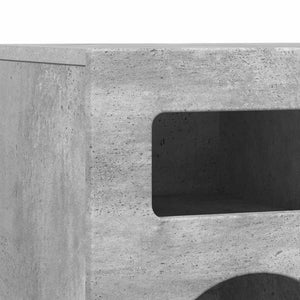 Mobile TV-Credenza TV-Console TV Grigio cemento 80 x 35 x 40 cm Legno multistrato