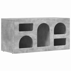 Mobile TV-Credenza TV-Console TV Grigio cemento 80 x 35 x 40 cm Legno multistrato