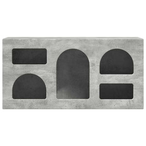 Mobile TV-Credenza TV-Console TV Grigio cemento 80 x 35 x 40 cm Legno multistrato