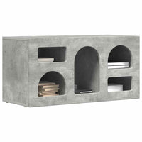 Mobile TV-Credenza TV-Console TV Grigio cemento 80 x 35 x 40 cm Legno multistrato