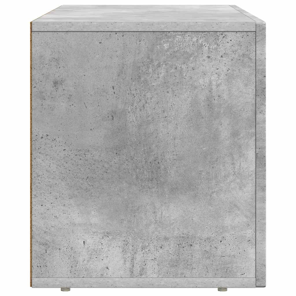 Mobile TV-Credenza TV-Console TV Grigio cemento 80 x 35 x 40 cm Legno multistrato