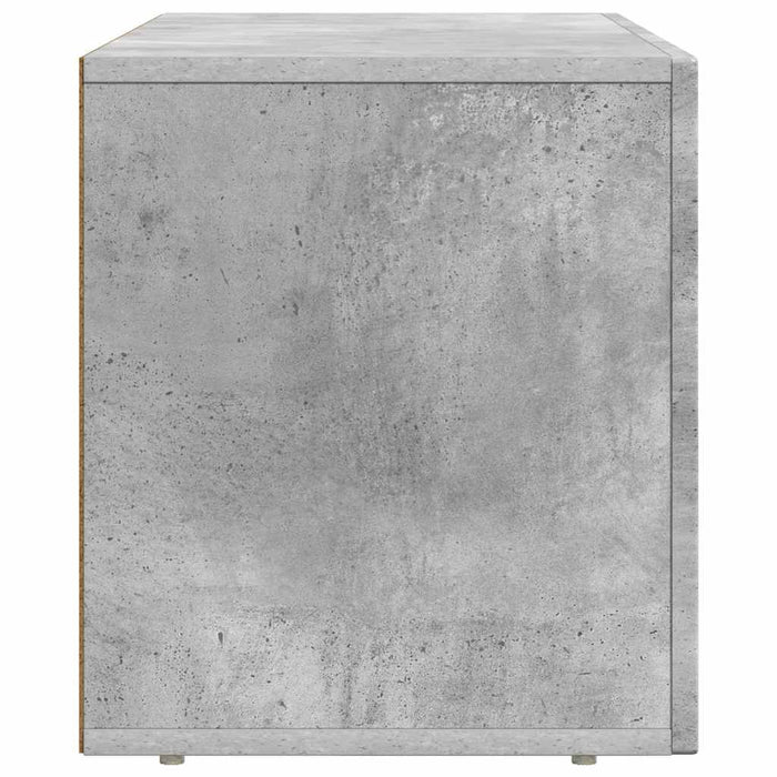 Mobile TV-Credenza TV-Console TV Grigio cemento 80 x 35 x 40 cm Legno multistrato