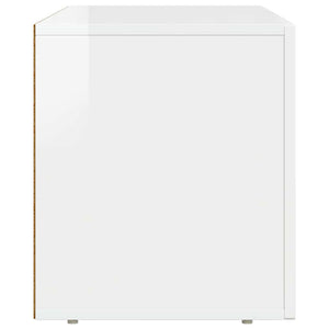 Mobile TV-Credenza TV-Console TV Bianco Lucido 80 x 35 x 40 cm Legno multistrato