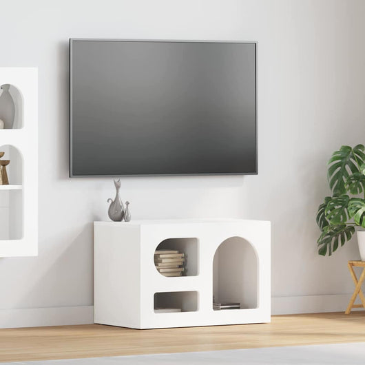 Mobile TV-Credenza TV-Console TV Bianco 60 x 35 x 40 cm Legno multistrato