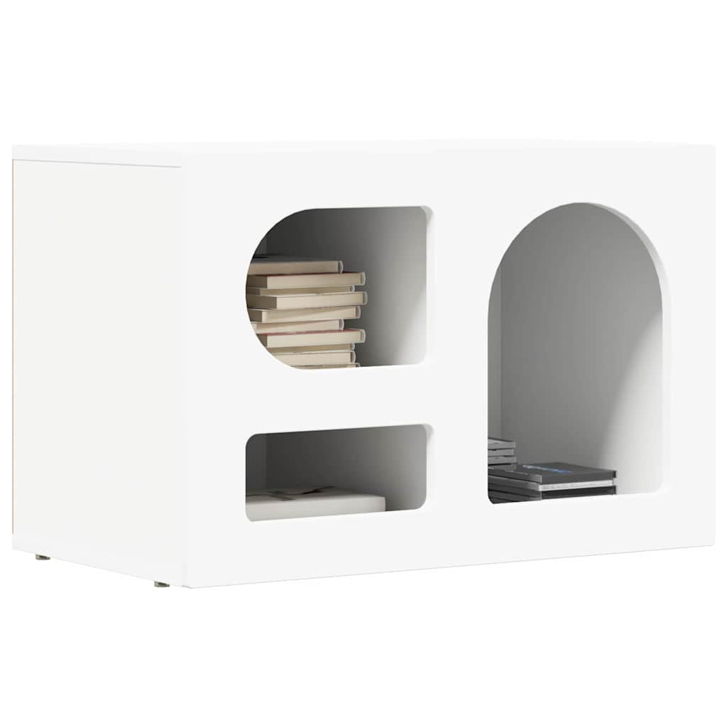 Mobile TV-Credenza TV-Console TV Bianco 60 x 35 x 40 cm Legno multistrato