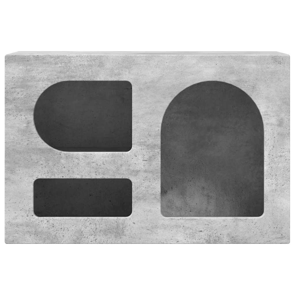 Mobile TV-Credenza TV-Console TV Grigio cemento 60 x 35 x 40 cm Legno multistrato