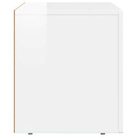 Mobile TV-Credenza TV-Console TV Bianco Lucido 60 x 35 x 40 cm Legno multistrato