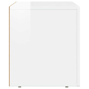 Mobile TV-Credenza TV-Console TV Bianco Lucido 60 x 35 x 40 cm Legno multistrato