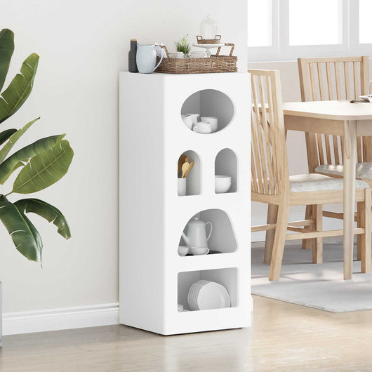 Credenza Bianco 40 x 35 x 100,5 cm Legno multistrato 891294