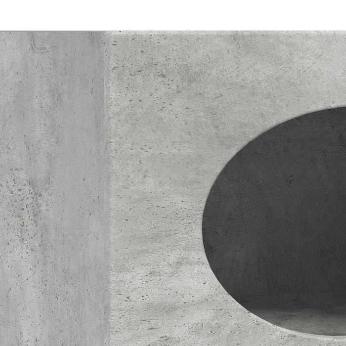 Credenza Grigio cemento 40 x 35 x 100,5 cm Legno multistrato 891297