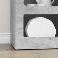 Credenza Grigio cemento 40 x 35 x 100,5 cm Legno multistrato 891297