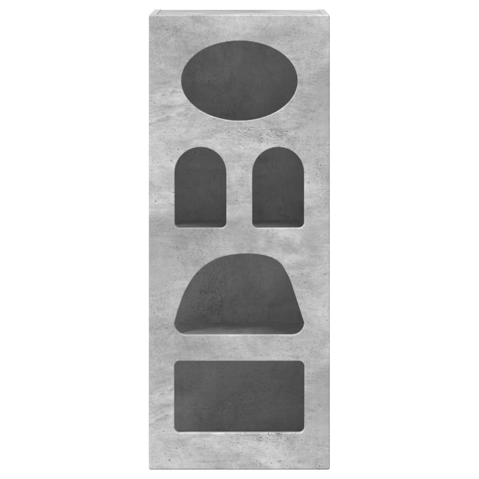 Credenza Grigio cemento 40 x 35 x 100,5 cm Legno multistrato 891297