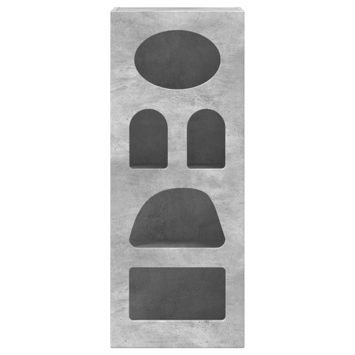 Credenza Grigio cemento 40 x 35 x 100,5 cm Legno multistrato 891297