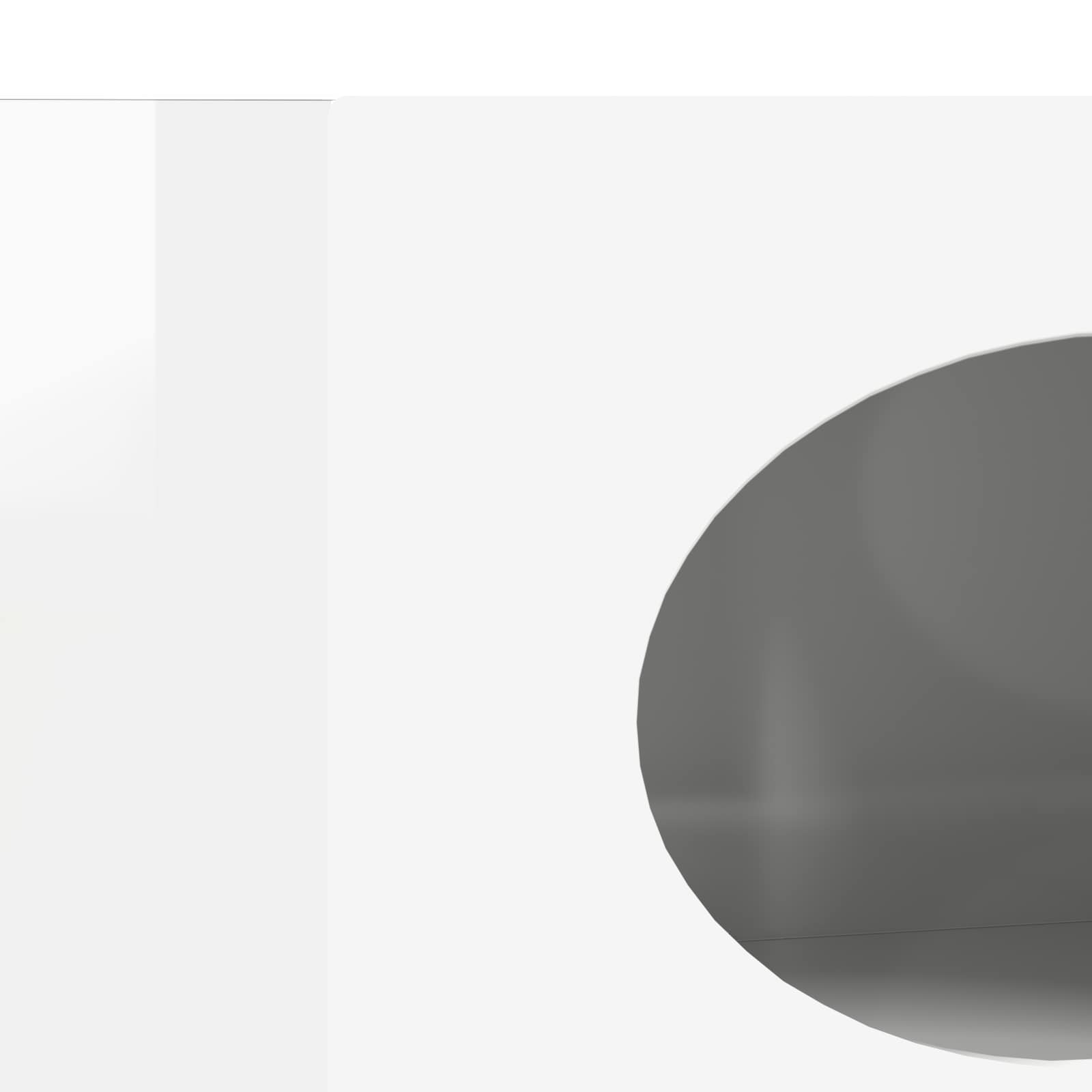 Credenza Bianco Lucido 40 x 35 x 100,5 cm Legno multistrato 891298