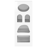 Credenza Bianco Lucido 40 x 35 x 100,5 cm Legno multistrato 891298