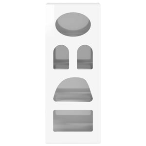 Credenza Bianco Lucido 40 x 35 x 100,5 cm Legno multistrato 891298